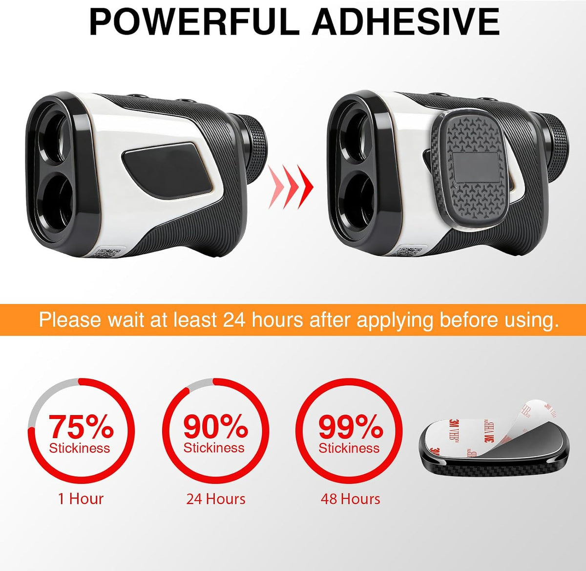 Magnetic Golf Rangefinder Holder Mount for Golf Cart & Push Cart