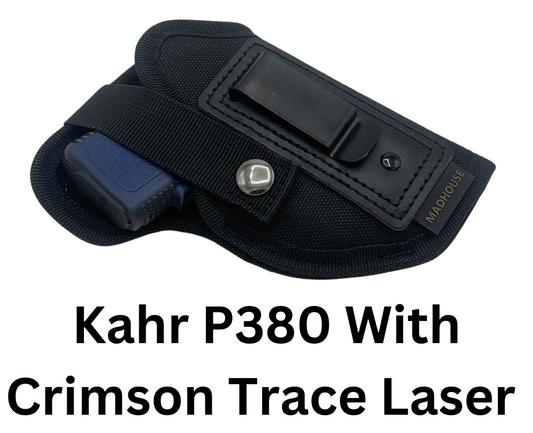 Ruger LCP 380 Holster with Safety Strap - Inside/Outside Waistband Concealed Carry