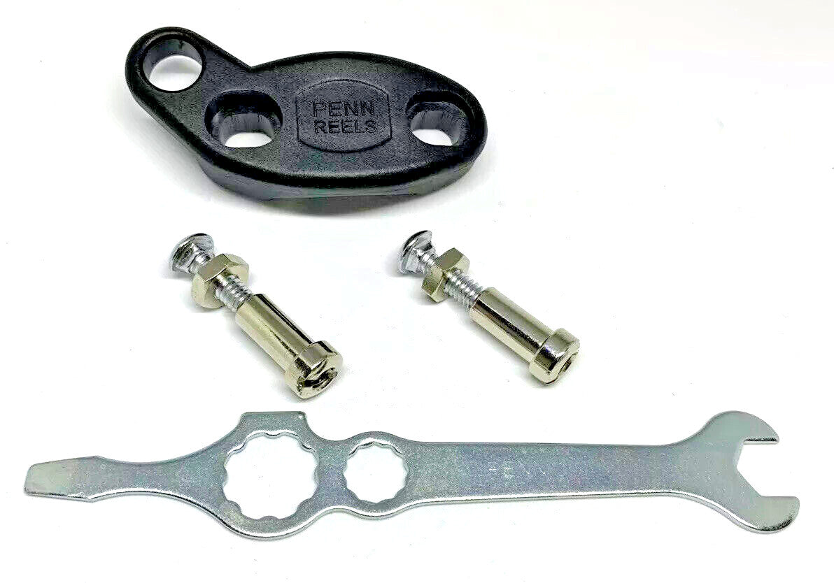 Fishing Reel Clamp with Wrench for Penn Saltwater Reels - Fits 500, 505, 140, 200, 112H, 113H