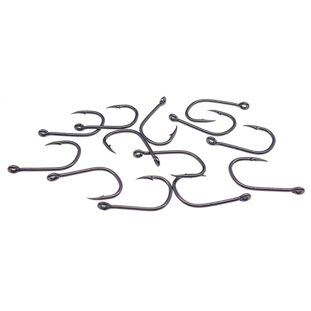 100Pcs Fishing Hooks Set, High Carbon Steel, Sharp & Durable, Multiple Sizes