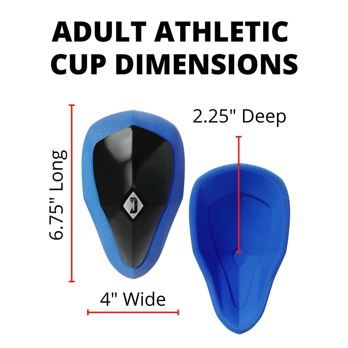 Adult Athletic Groin Protector with Soft Rim for High-Impact Sports