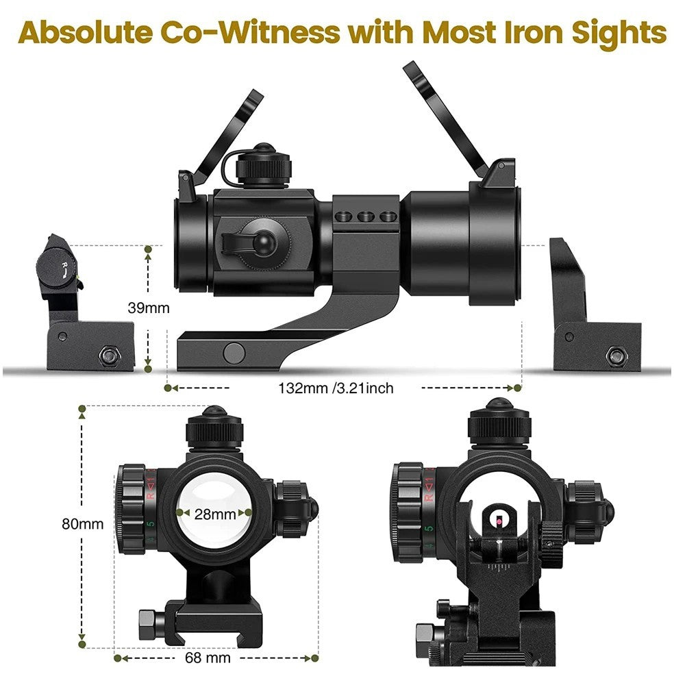 Red/Green Dot Sight Scope with PEPR Mount for 20mm Rails - Tactical