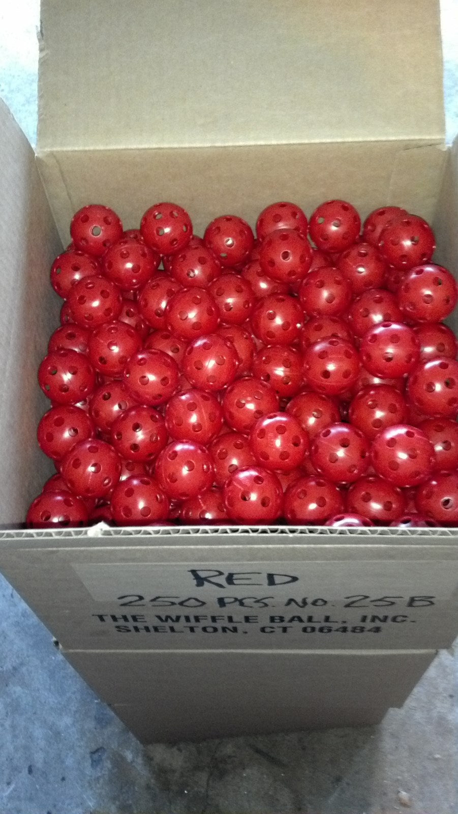 Wiffle Golf Balls 24 Pack Red Practice Poly Plastic Balls for Golf & Machines