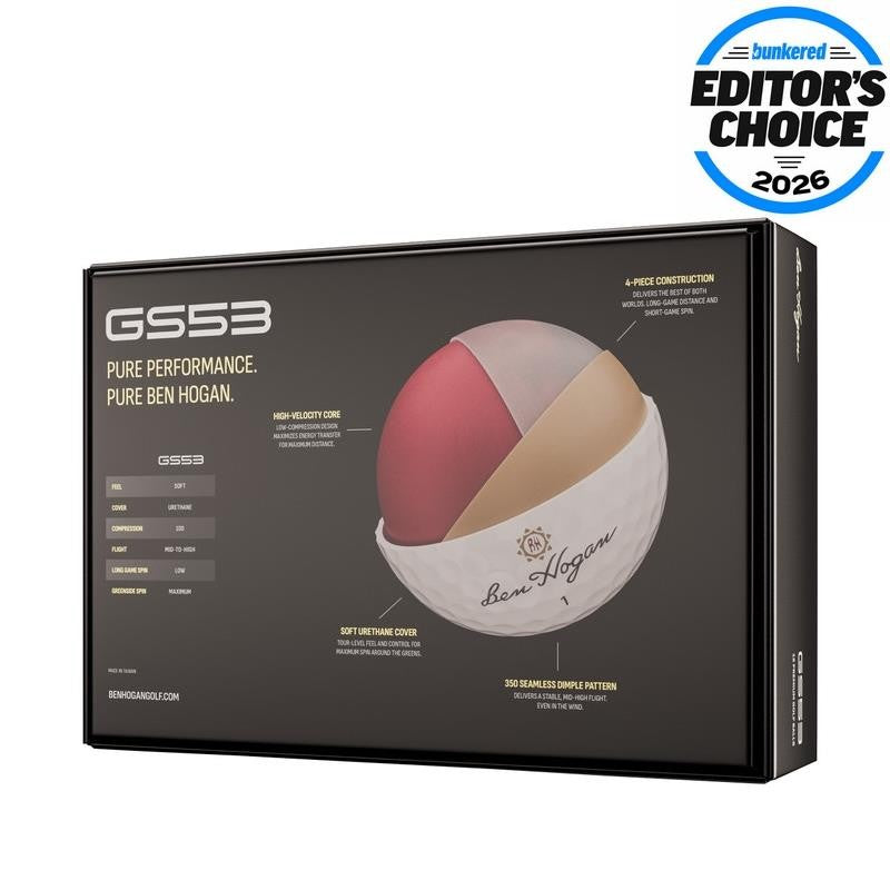 Ben Hogan GS53 Golf Balls - 4-Piece Distance & Spin Performance