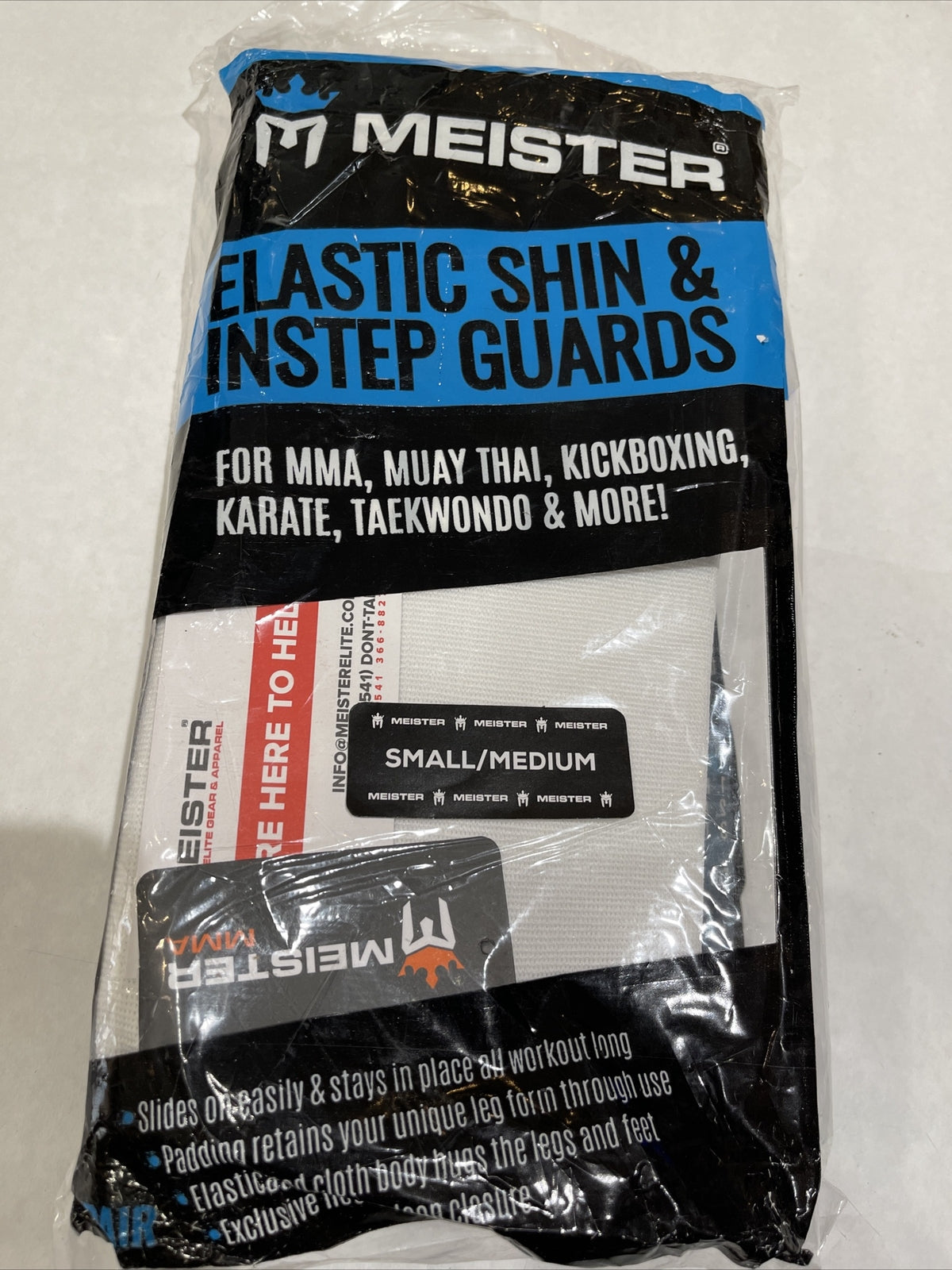 Martial Arts Shin & Instep Guards - Muay Thai MMA Taekwondo Elastic Cloth