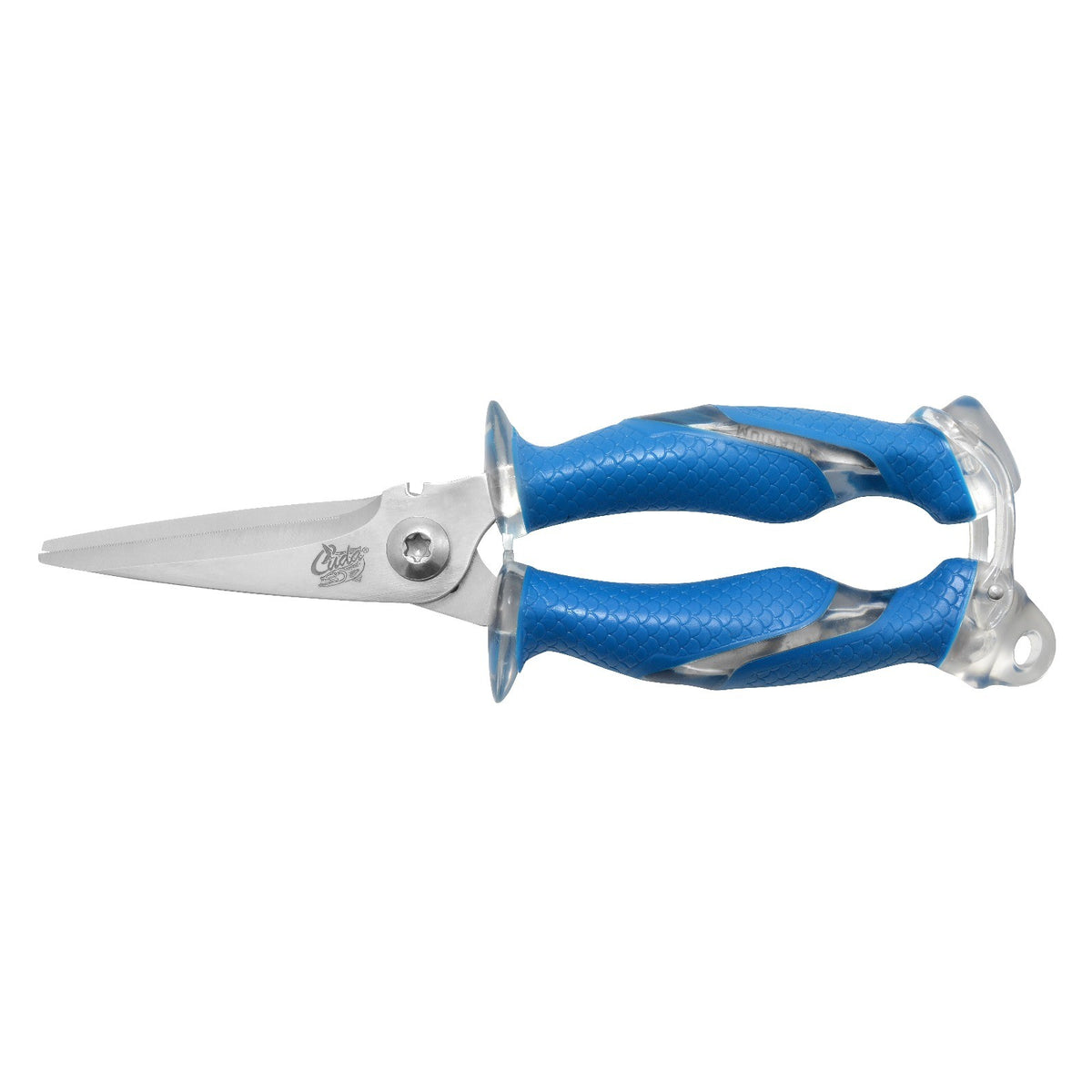 Heavy Duty Blue Fishing Line & Metal Wire Cutting Scissors - Rust-Resistant