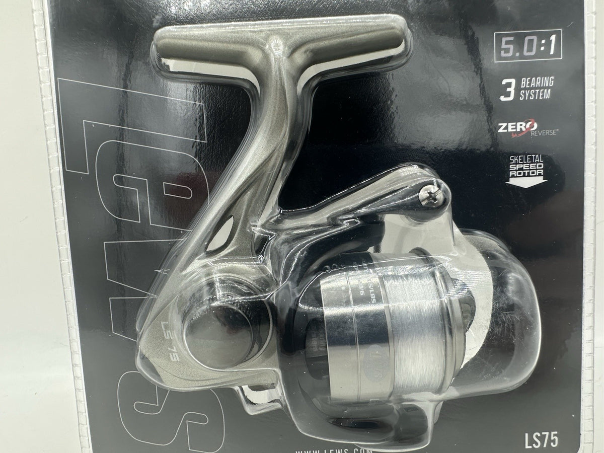 Lightweight Spinning Fishing Reel - Lew’s Lite Speed L575C LS75 Aluminum Graphite