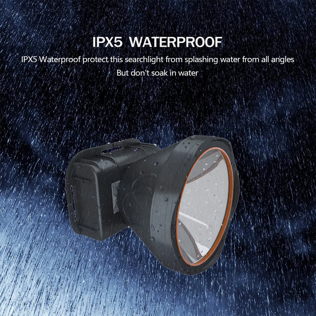 Rechargeable LED Headlamp Flashlight - Bright Spotlight, Adjustable, Waterproof