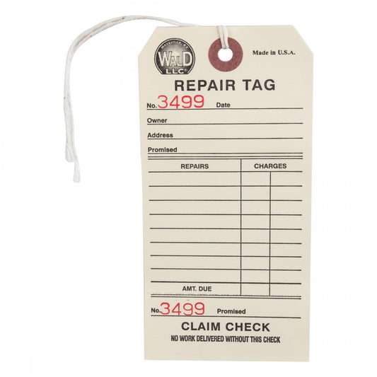 Bike Repair Hangtags 500-Pack - Durable Bicycle Service Tags for Shops