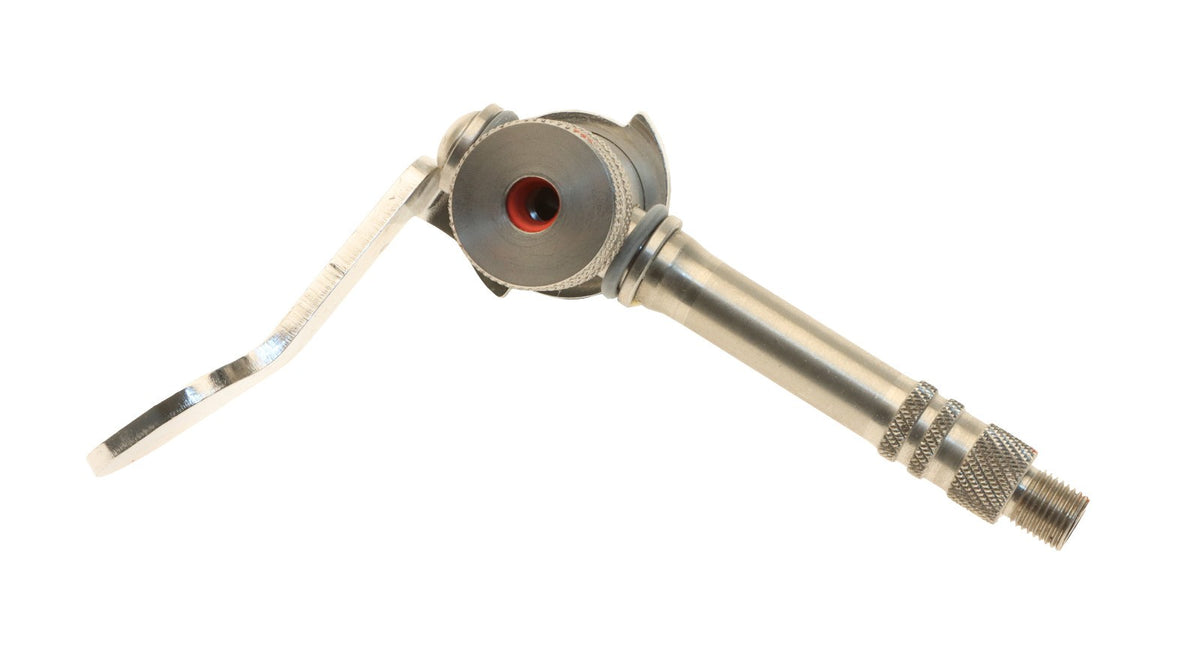 Stainless Steel Presta Bicycle Pump Chuck with Locking Side Lever - USA Made