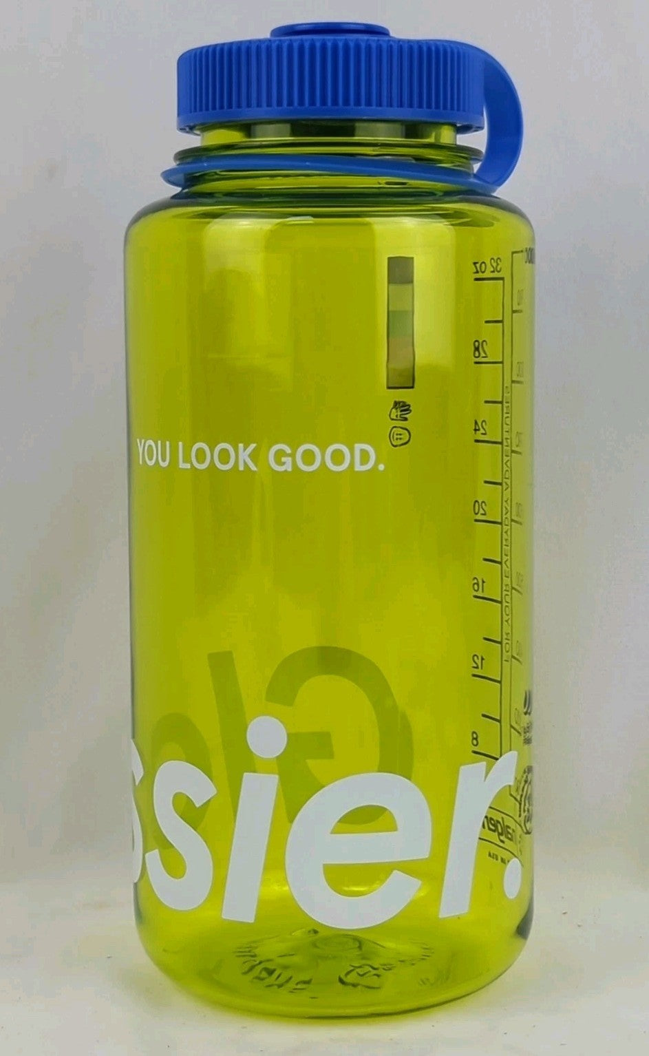 32oz Water Bottle with Wide Mouth & Screw Top - Green