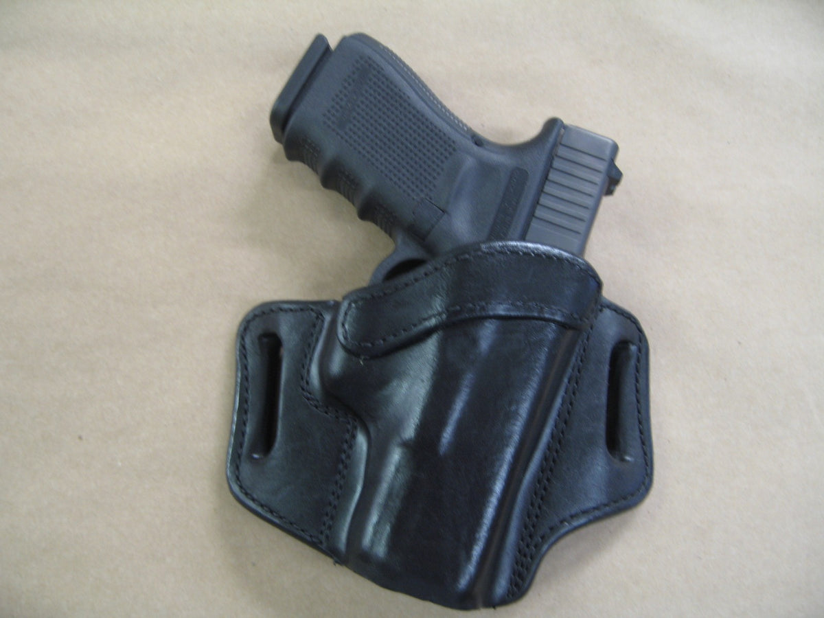 Leather OWB Pancake Belt Holster for Pistols & Revolvers - Custom Fit