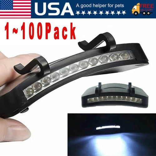 Ultra Bright LED Clip-On Cap Light for Fishing Camping and Outdoor Activities