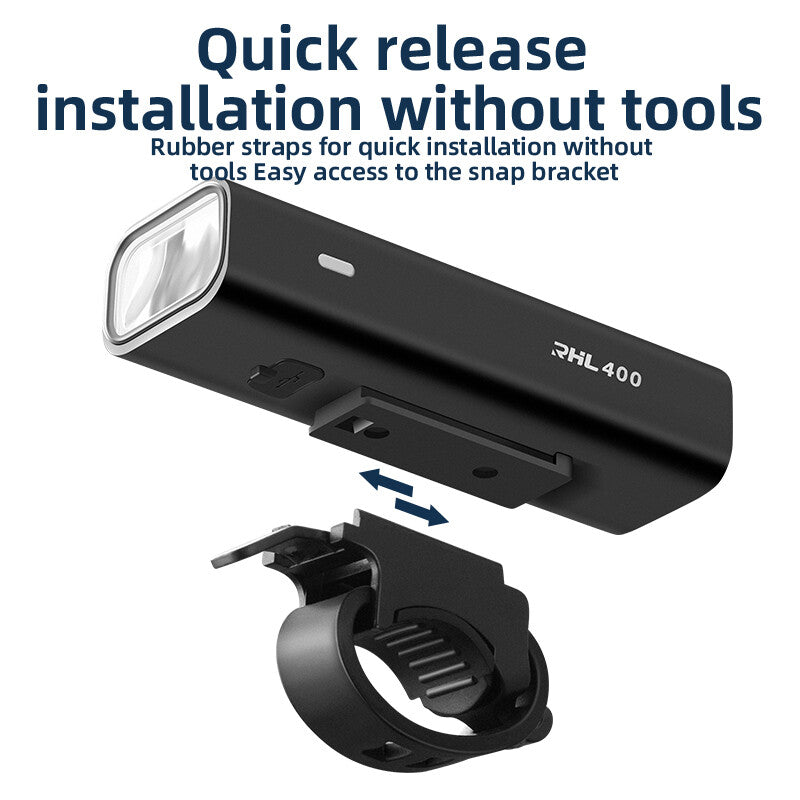 400LM USB Rechargeable Bike Headlight Waterproof Cycling Front Light