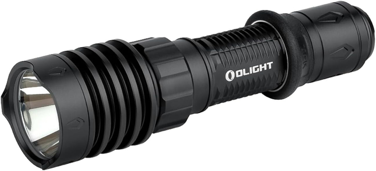 Rechargeable LED Flashlight with Holster - 2600 Lumens, USB-C, Matte Black
