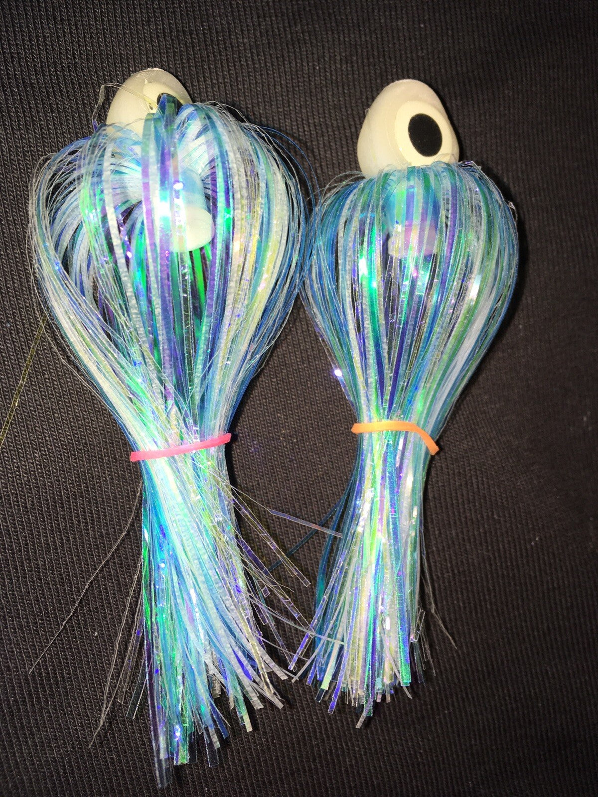 Big Eyes Salmon Trolling Flies Pack of 2 - 4 Inch Saltwater Lures