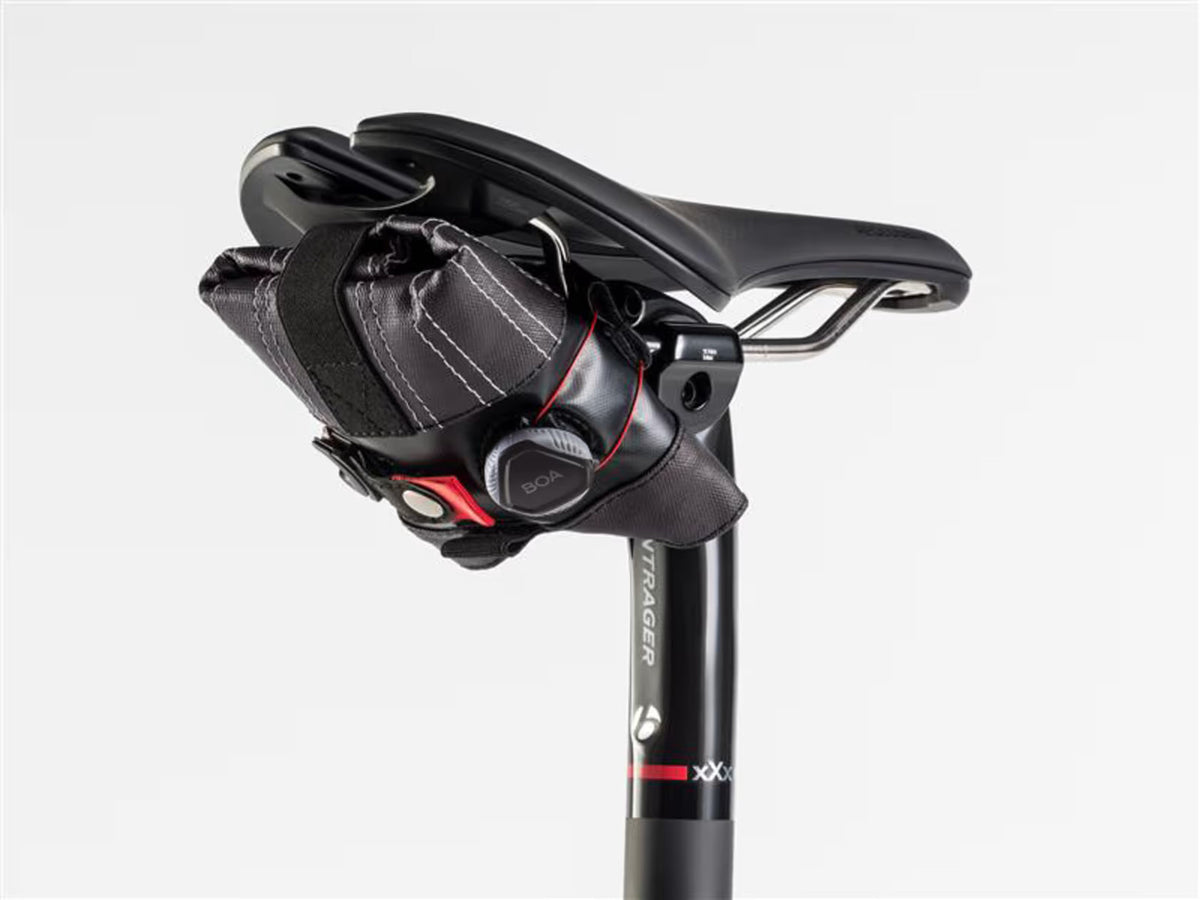 Small Water-Resistant Bicycle Saddle Bag with BOA Closure System