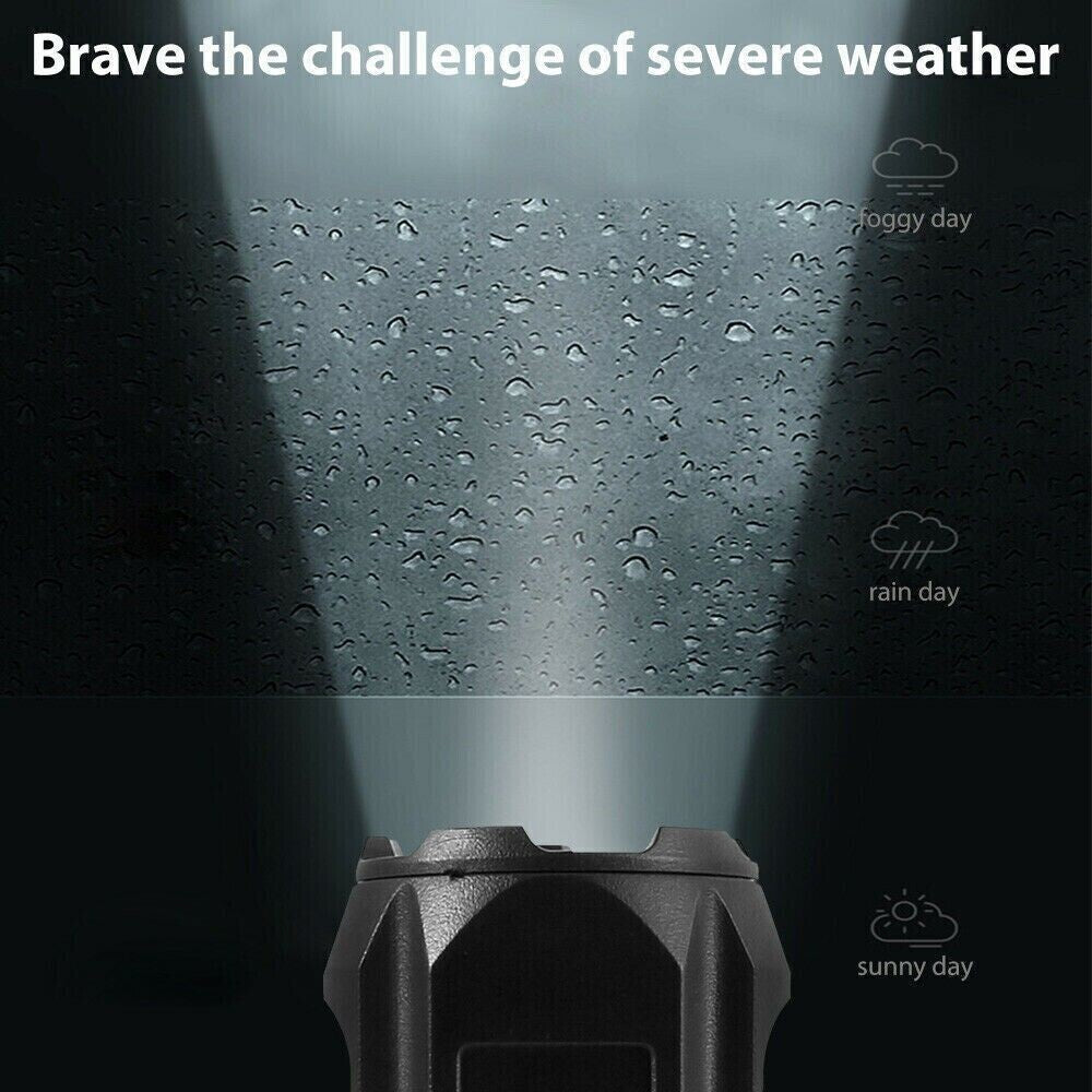 Rechargeable 2000 Lumens LED Tactical Flashlight with Zoom & USB Charging