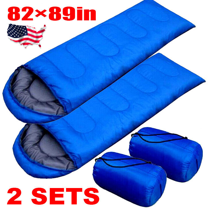 Thick Waterproof Winter Sleeping Bag for Big & Tall Adults - Cold Weather Camping Gear