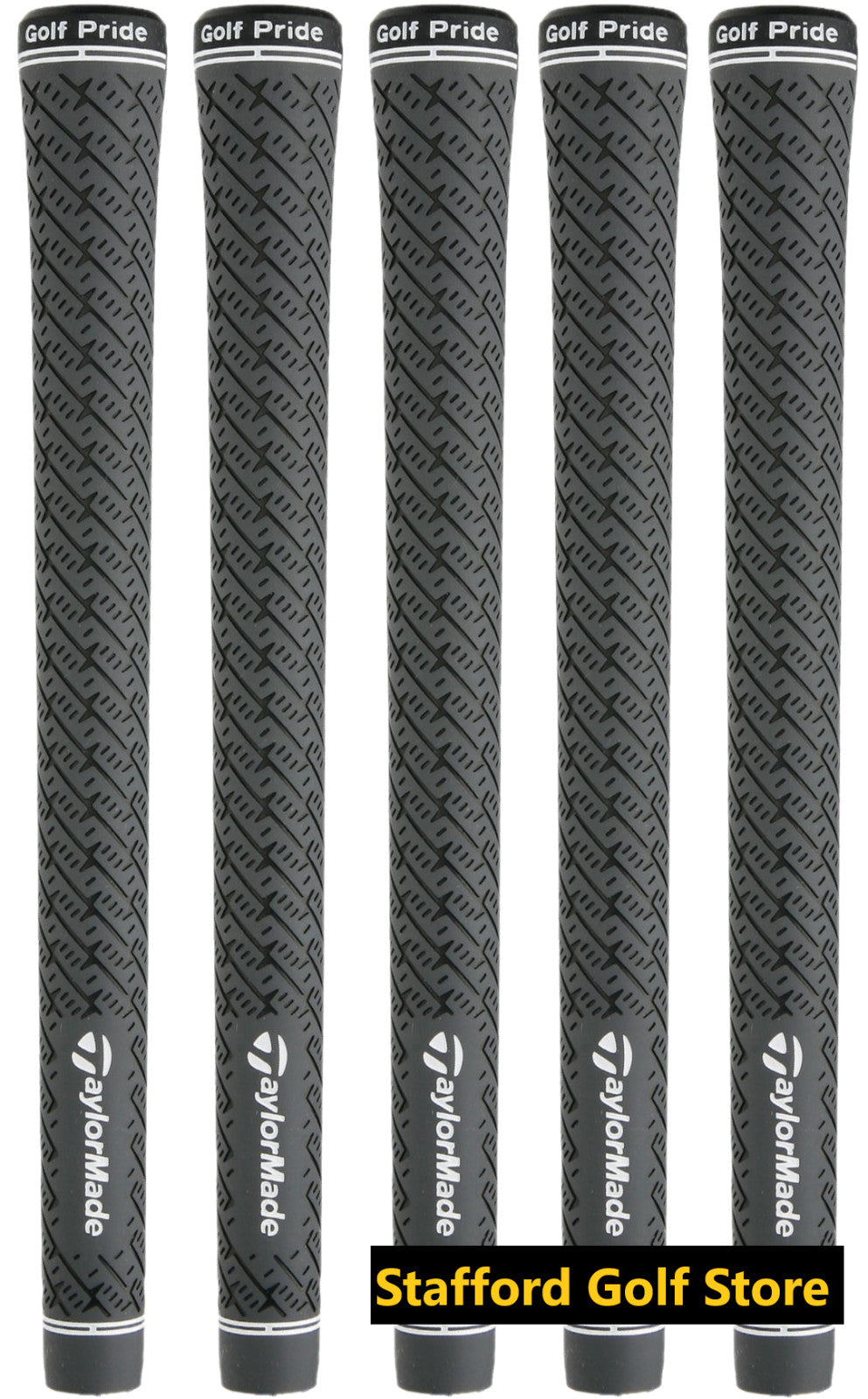 Golf Grip Set of 5-8 Pairs TaylorMade Z-Grip Standard Golf Club Grips Gray Black