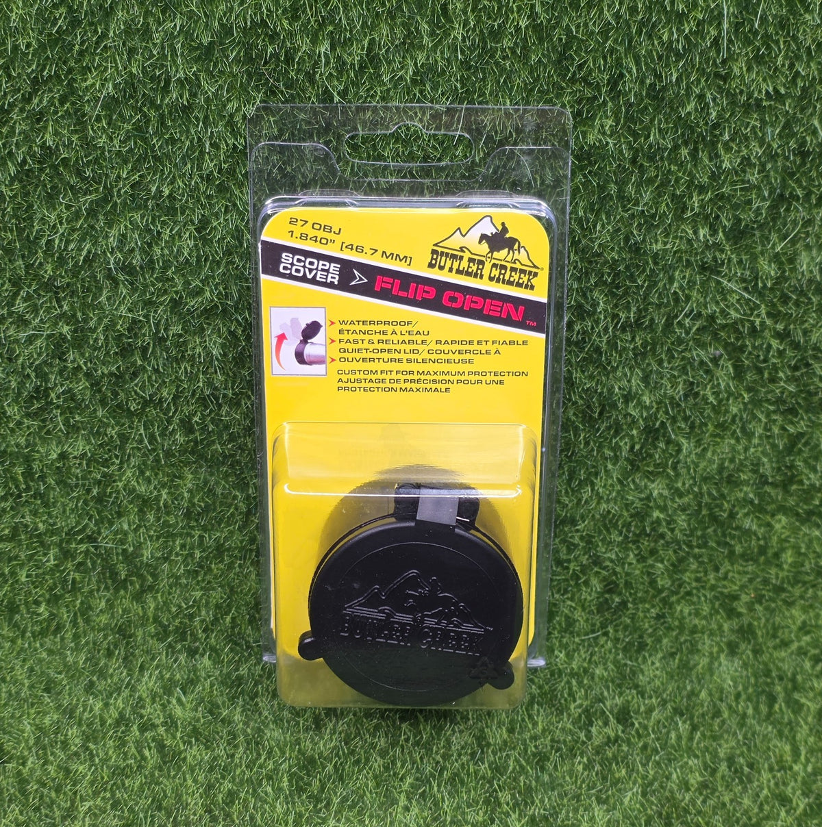 Weatherproof Objective Scope Cover 46.70mm Flip-Open Lens Protector for Scopes