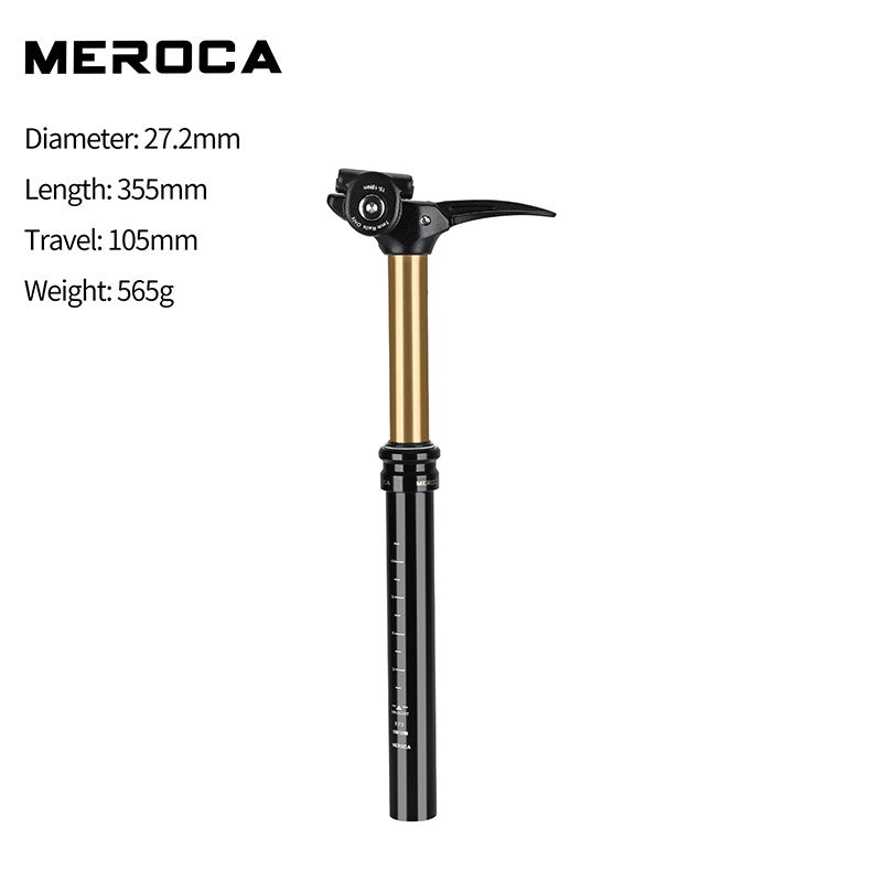 Mountain Bike Seatpost - Multiple Sizes MTB Bicycle Dropper Seat Post