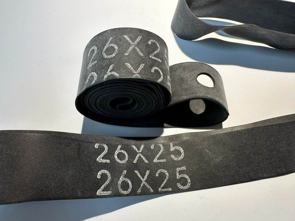 26-Inch Bicycle Rubber Rim Strips - 25mm Wide, Vintage & Cruiser Fits