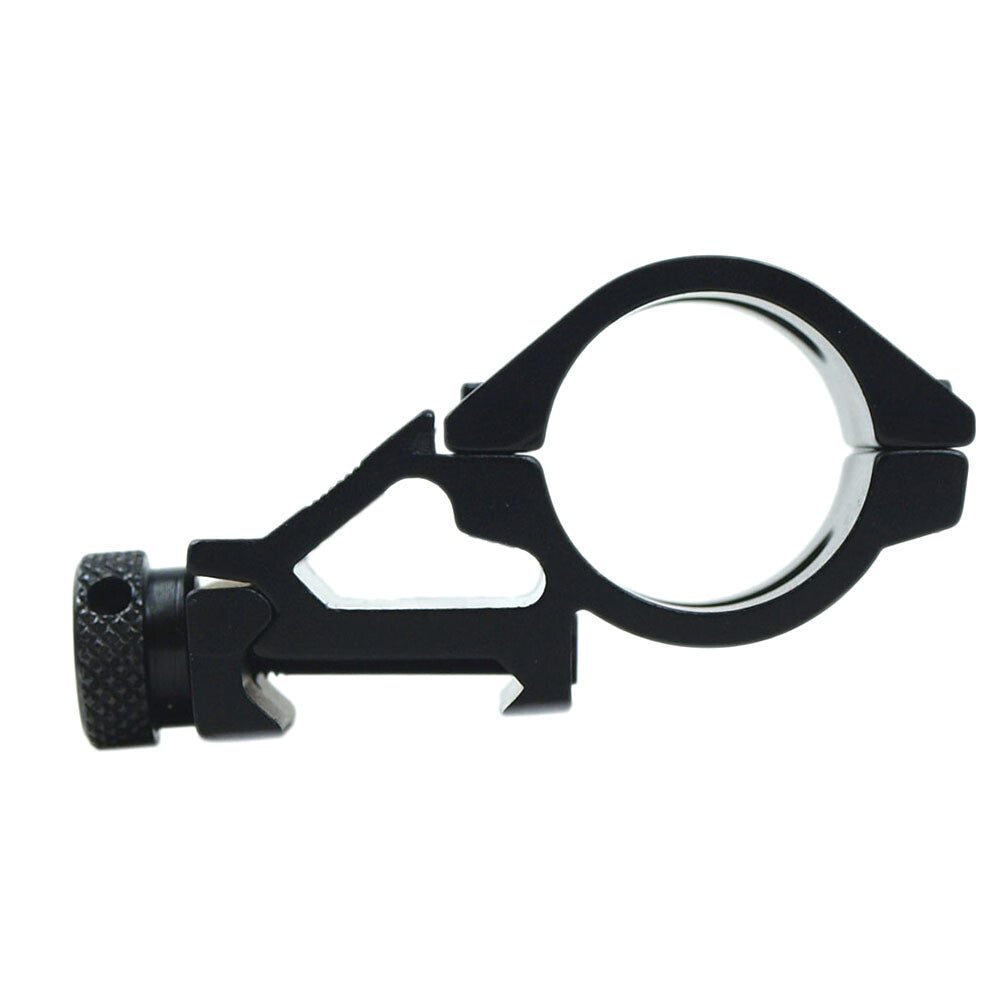 1-Inch Offset Scope Ring with 20mm Rail Mount for Scopes, Laser, Flashlight