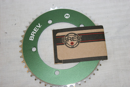46T Green Aluminum Fixed Gear Chainring 130BCD for Bikes & Fixie