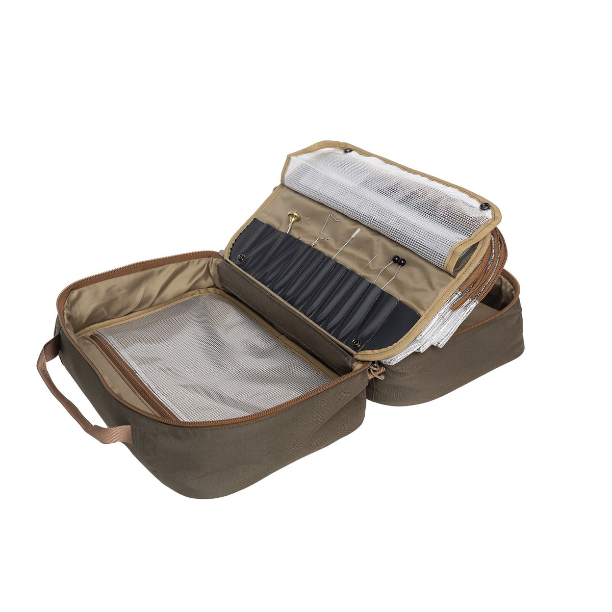 Fly Tying Travel Case Organizer with Pockets & Compartments