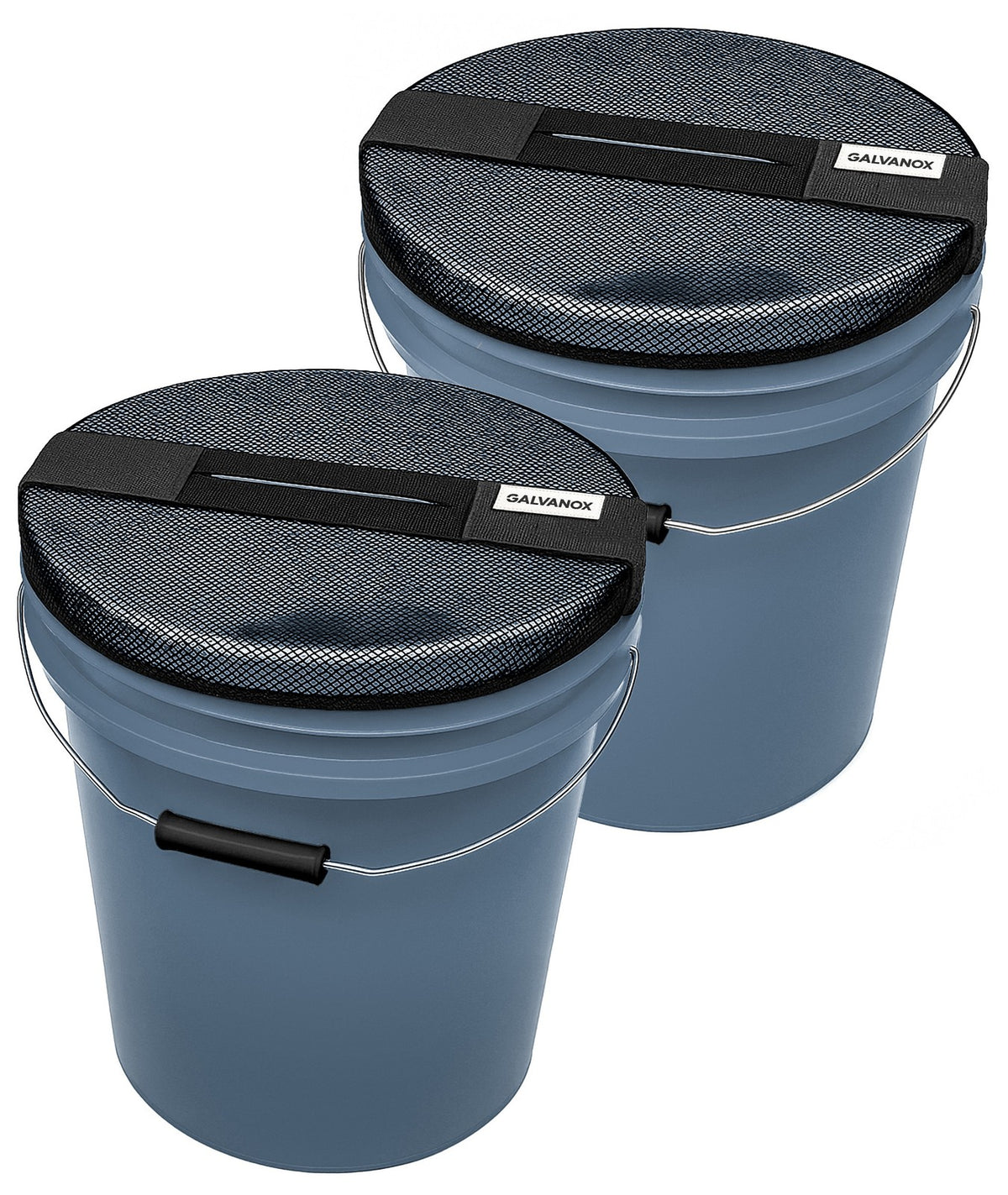 Mesh Lid for 5 Gallon Buckets - Heavy Duty Marine-Grade Nylon 2 Pack