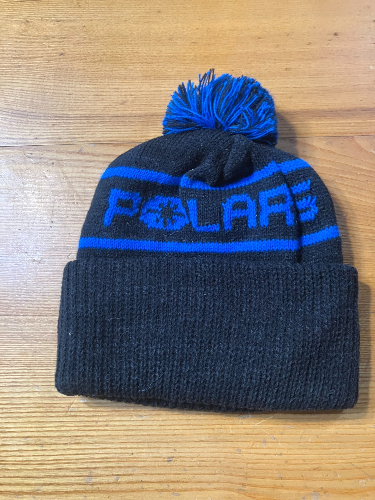 Vintage NOS Polaris Blue 80s Indy 400 600 Sport Stocking Cap Hat