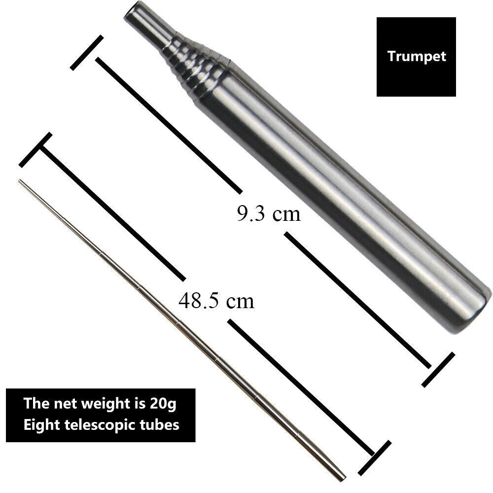 Telescopic Fire Blower Pump Stainless Steel Camping Bushcraft Fire Starter