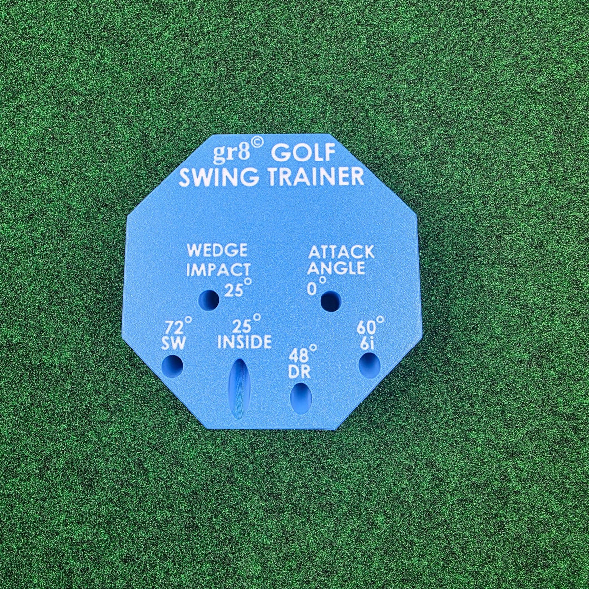 Compact Golf Swing Trainer with Alignment Stick - Weighted & Adjustable for Left/Right Hand