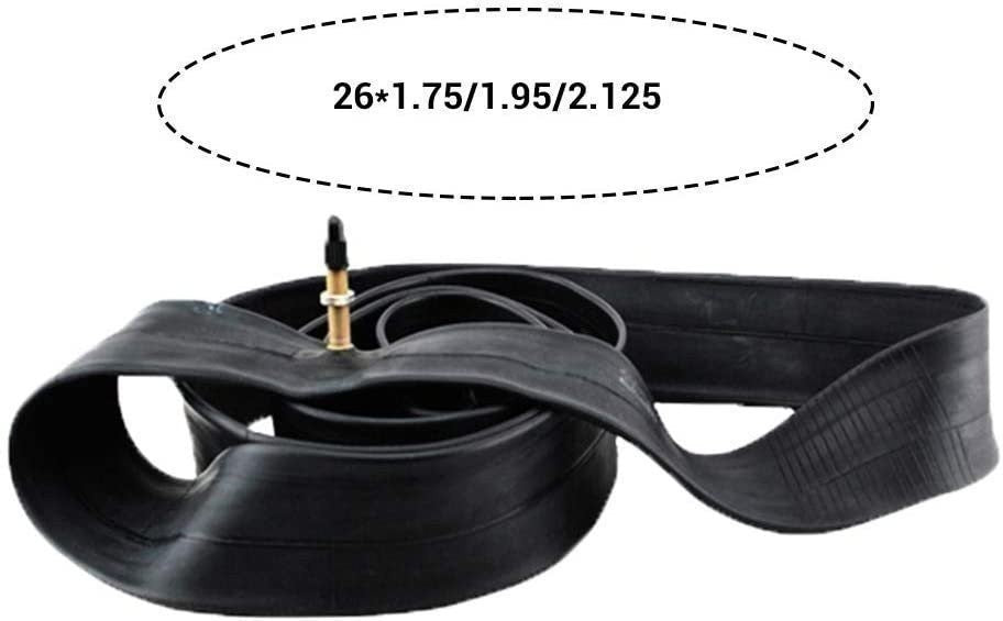 Bike Inner Tubes 26 x 1.75-2.125 Schrader Valve - Pack of 2