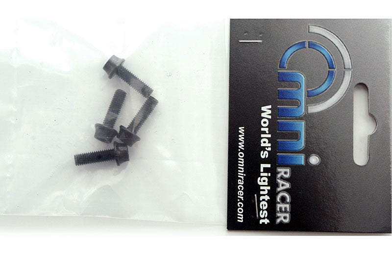 Lightweight Bicycle Bottle Cage Bolts - M5x15 Black Set