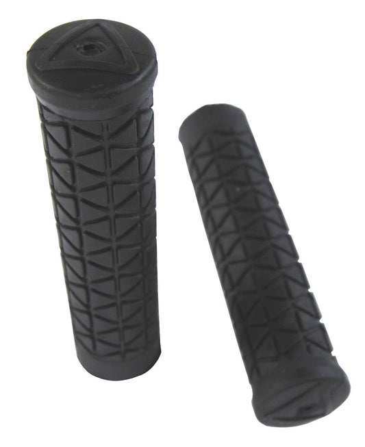 Tri Flangeless Bicycle Grip for MTB & BMX - Black, 125mm