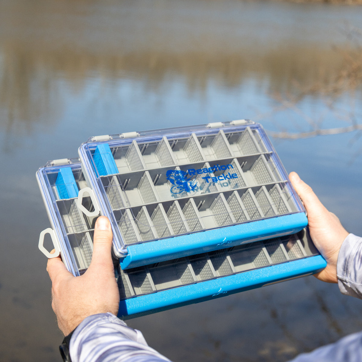 Waterproof Tackle Tray with Secure Clip - Fishing Organizer for Lures & Gear