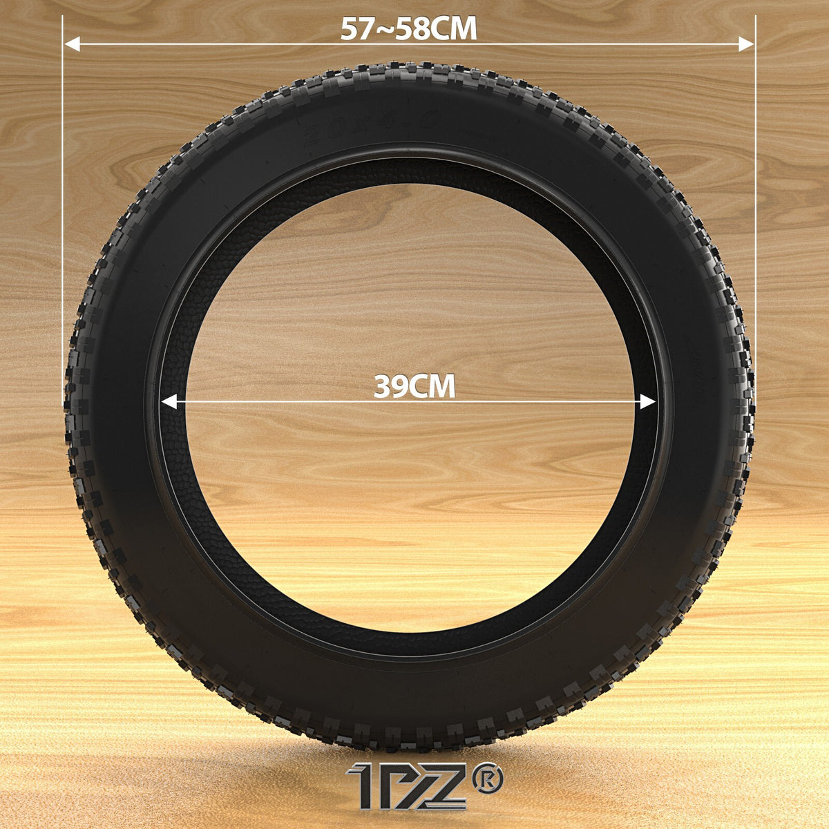 20x4 Inch Fat Bike Tire - Universal E-Bike Mountain Snow Beach Replacement