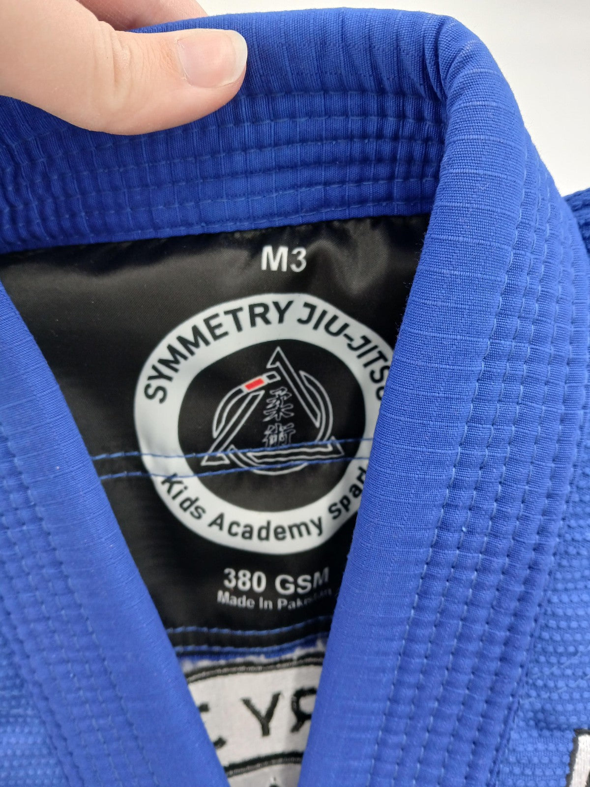 Kids Blue Jiu-Jitsu Gi Uniform Set for Boys M3 with White Belt 380 GSM