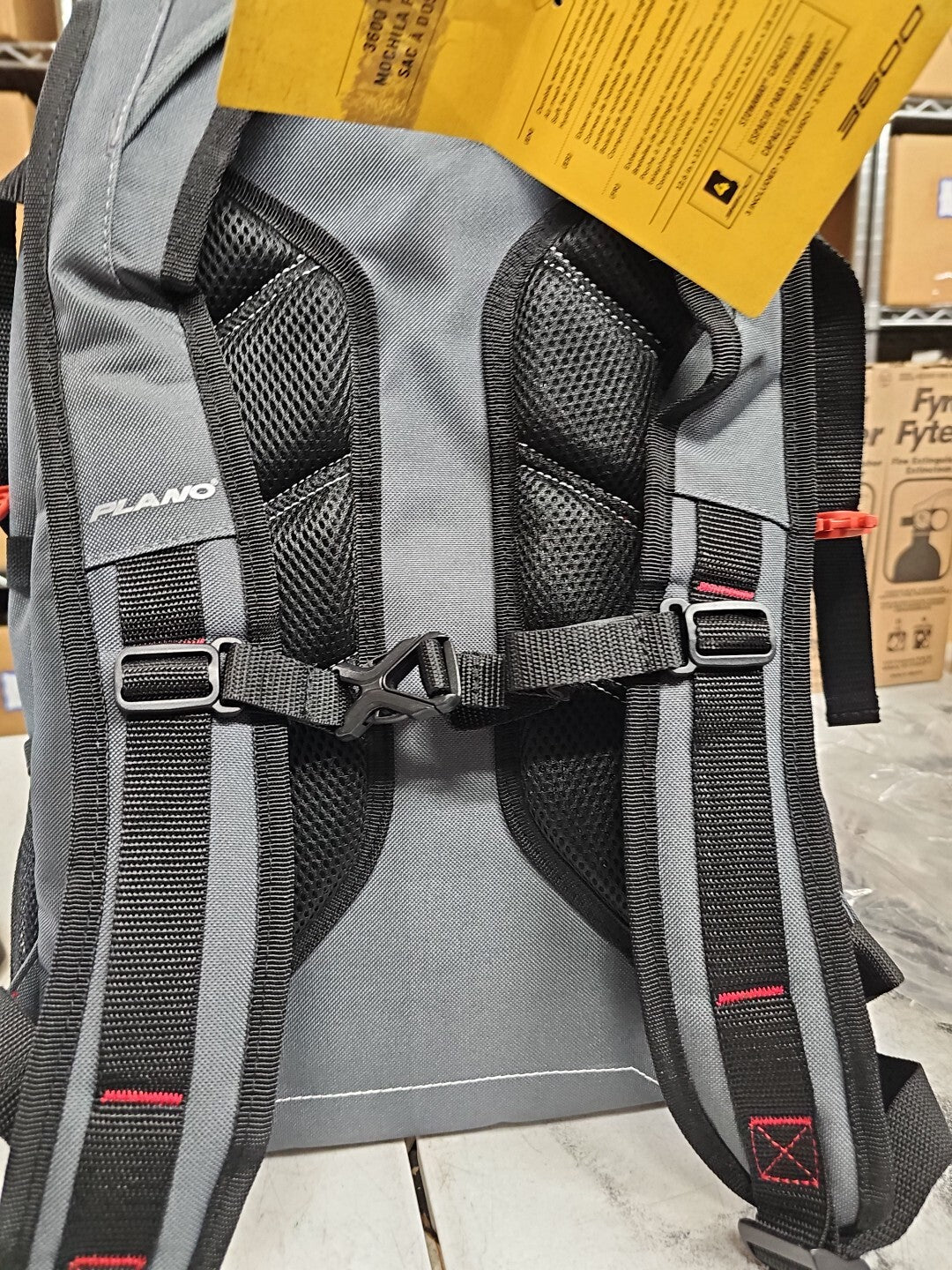 Water-Resistant Fishing Backpack Tackle Box with Pockets - Black