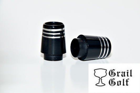 Golf Ferrules Ultra Premium Black Collared Iron Ferrules Set - Various Quantities