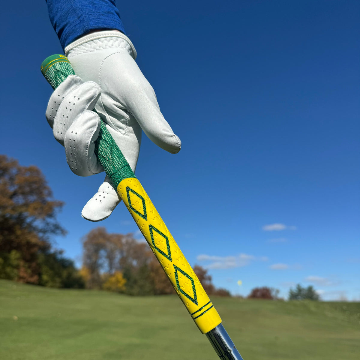 Golf Grip Set Hybrid Diamond Pebble Rubber Cord Control Moisture