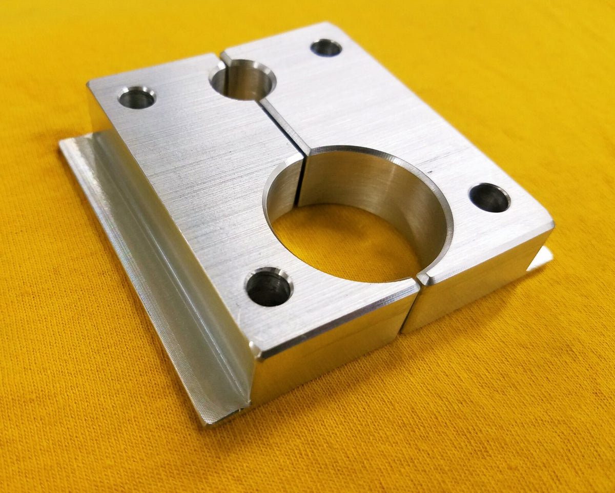 Fox Float X Shock Rebuild Vise Clamp Reservoir & Shaft - Aluminum CNC Tool
