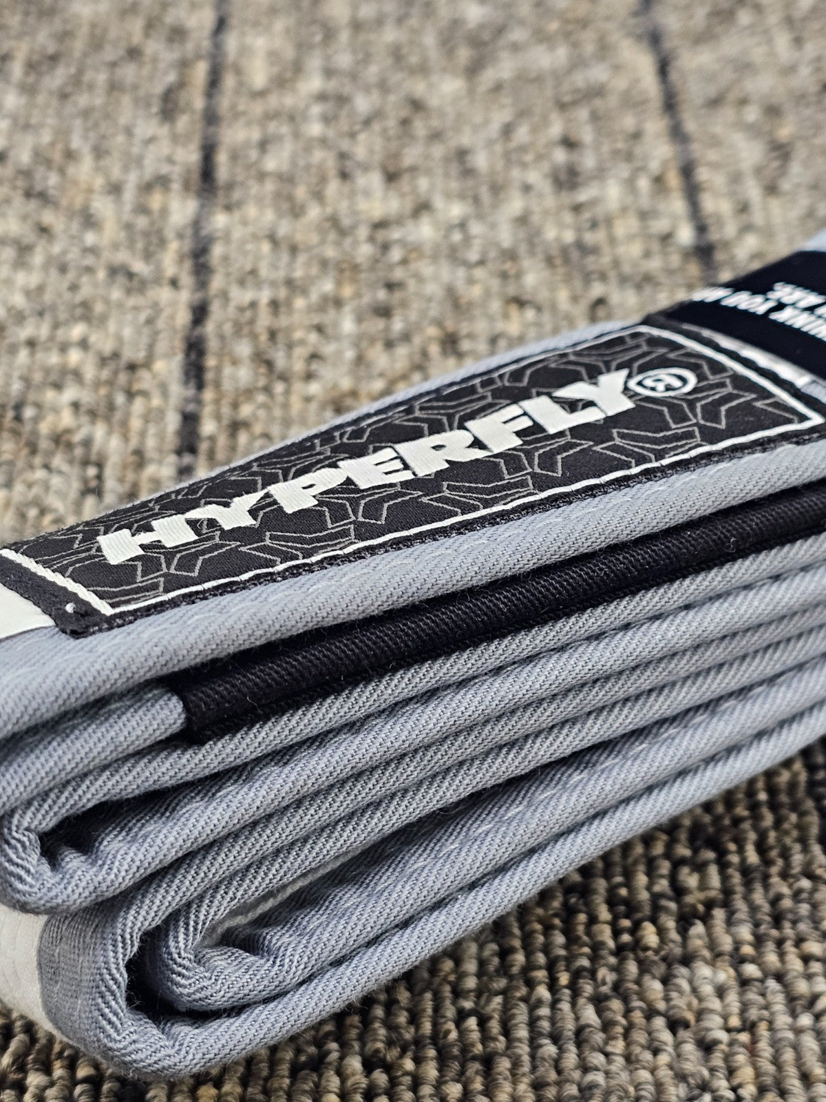 Junior Jiu-Jitsu Belt Cotton Grey White Color Combo - Martial Arts Gear