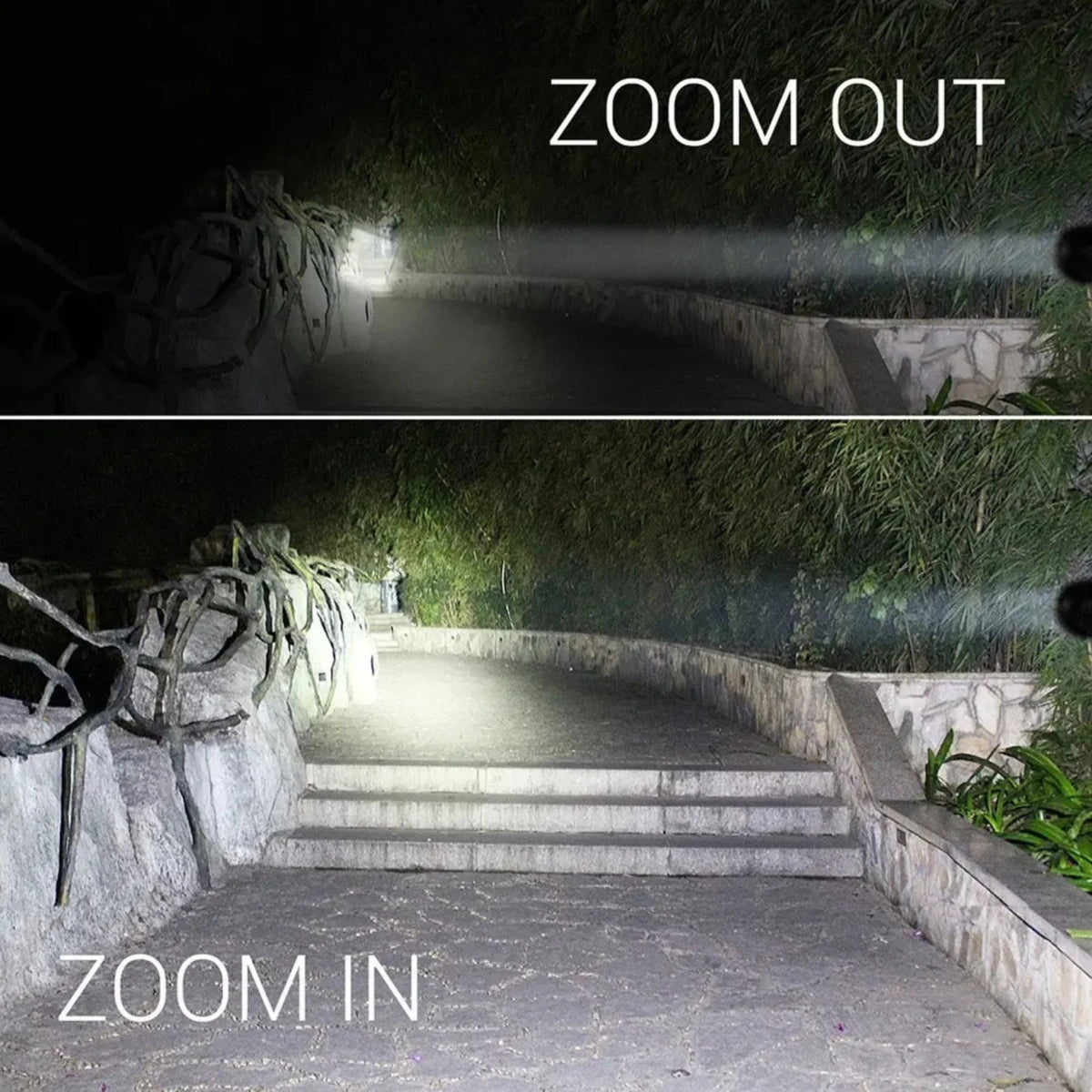 Super Bright Tactical LED Flashlight - Zoomable 5-Mode Handheld Torch for Camping Emergency