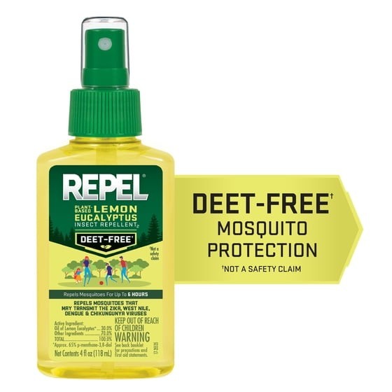 (2 Pack) Plant-Based Lemon Eucalyptus Insect & Mosquito Repellent Spray