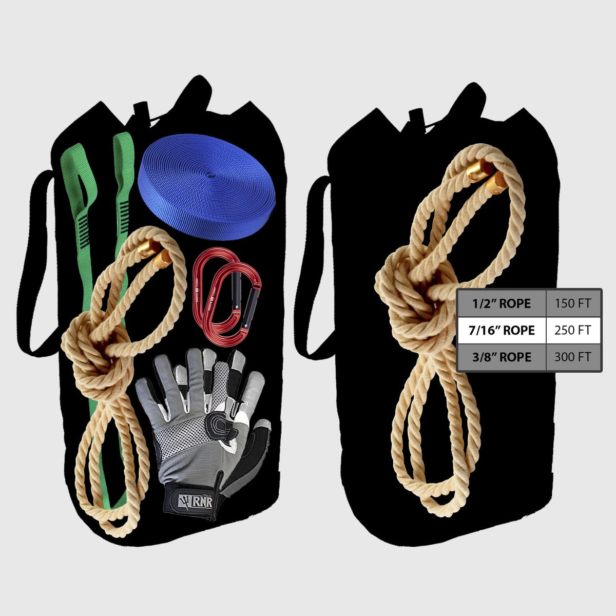 Climbing Rope Storage Bag 200 ft Waterproof Arbor Rope Bag for Outdoor Adventures