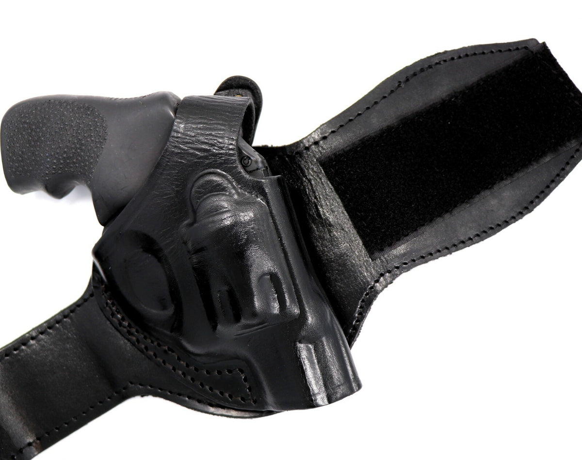 Premium Leather Ankle Holster for Concealed Carry - Right Hand Fit
