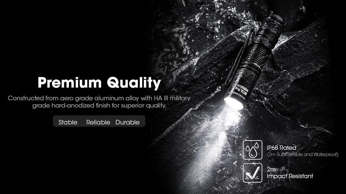 Rechargeable AA Flashlight 800 Lumens Compact Outdoor Light